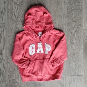 baby GAP coral hoodie
